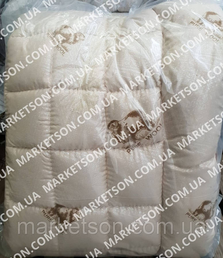 Зимова тепла ковдра з овечої вовни 195*215 Мікрофібра