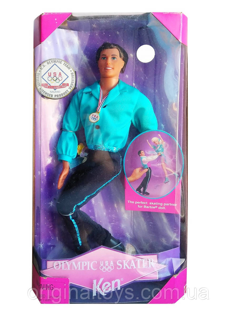 Колекційна лялька Барбі Кен Фігурист Barbie Ken Olympic Skater 1998 Mattel 18502