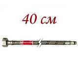 Шланг М10-1/2" 40 см підведення подачі води до змішувача довжина для кухні умивальника біде Fado, фото 2