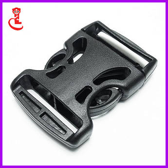 ФАСТЕКС 30 ММ. ЗАСТІБКА НА РЮКЗАК. "СКЕЛЕТ" ЧОРНИЙ ПЛАСТИК