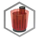 Тигель графітовий донного розливання 1 кг для CIMO, фото 5