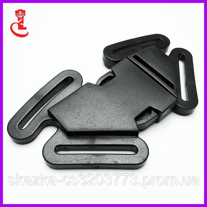 ФАСТЕКС ЧЕТЫРЕХТОЧЕЧНЫЙ 40 ММ. ФАСТЕКС ДЛЯ КОЛЯСОК. ПЛАСТИК ЧОРНИЙ (100ШТ), фото 1