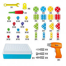 Мозаїка конструктор із шуруповертом Creative Puzzle 2D, фото 2