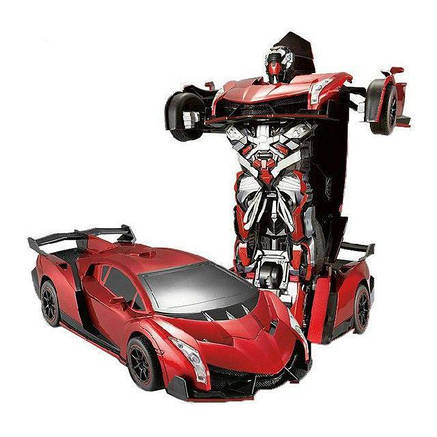 Машинка робот трансформер з пультом Lamborghini Robot Car Size 1:12 (Червона), фото 2