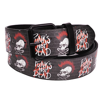 Ремінь з друком Punk’s Not Dead