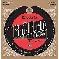 Струны для классической гитары D'Addario EJ45 Classical Silverplated Wound Nylon Normal Tension