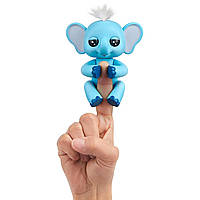 Оригинальная интерактивная фигурка слоненок Грей Фингерлингс WowWee Fingerlings Baby Elephant Gray 3596