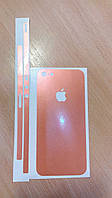 Декоративная защитная пленка на Iphone 5 - оранжевый хамелеон