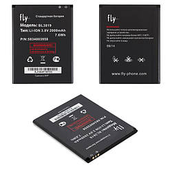 Батарея (АКБ, акумулятор) BL3819 для Fly IQ4514 Quad EVO Tech 4, Li-ion, 3,8 В, 2000 мАч, оригінал