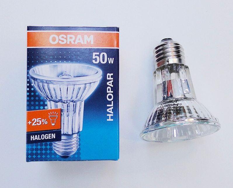 Лампа галогенная OSRAM 64832FL 50W 230V E27 PAR20 ALUM 30°