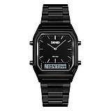 Чоловічий наручний годинник Skmei 1220 Tango Чорний, фото 3