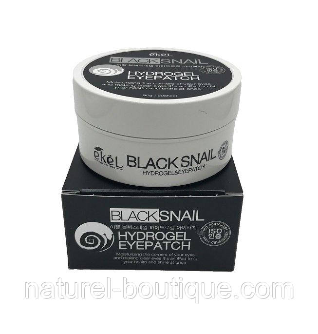 Гідрогелеві патчі з муцином чорного равлика
Ekel Black Snail Hydrogel Eye Patch