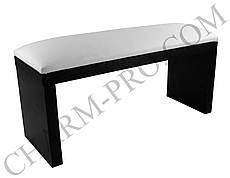 Манікюрна підставка для рук (Підлокітник) білого кольору на чорних ніжках