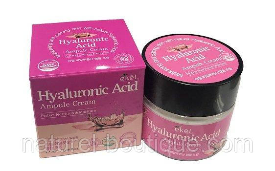 Ампульний крем для обличчя Ekel Hyaluronic Acid Ampule
Cream з гіалуроновою кислотою
