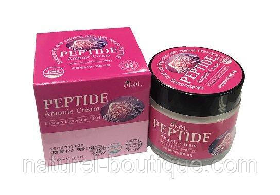Ампульний крем для обличчя Ekel Peptide Ampule Cream з
пептидами