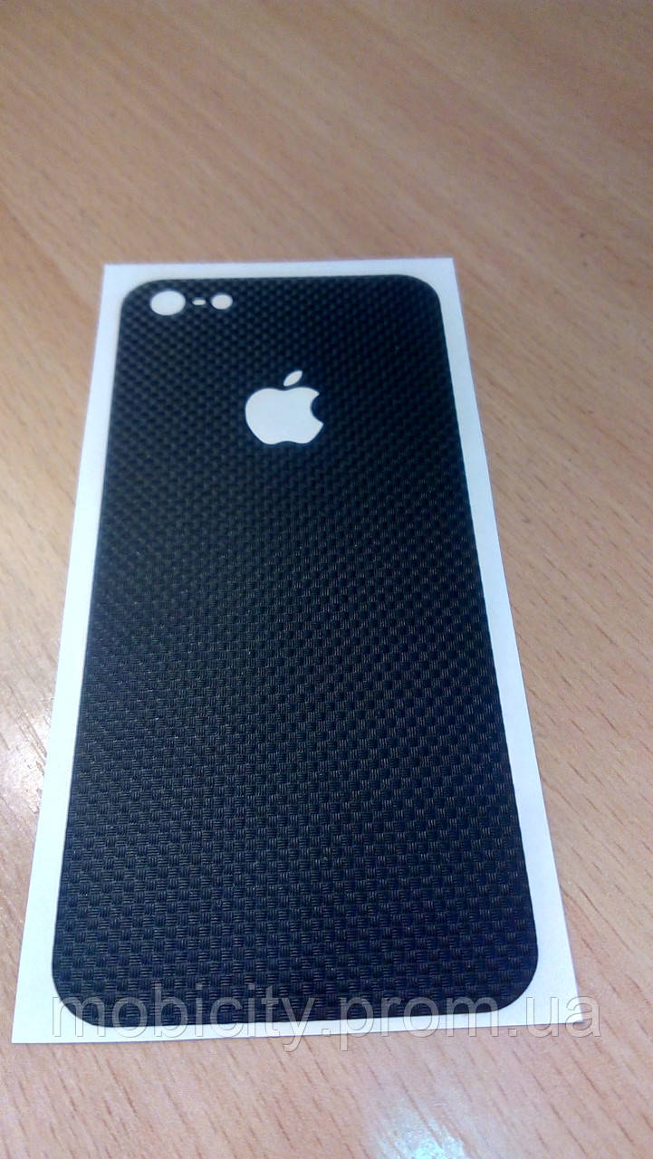 Декоративна захисна плівка на Iphone 5 — мікрокарбон