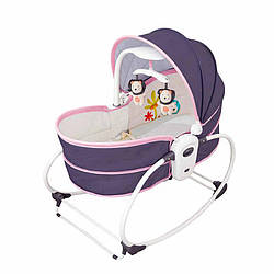 Дитяча люлька Rocker Bassinet B5 рожева 5 в 1