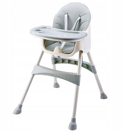 Стілець для годування 2 в 1 Eco baby сірий, фото 1