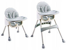 Стілець для годування 2 в 1 Eco baby сірий, фото 3