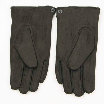 Чоловічі зимові рукавички з штучного замша № 18-1-31/3, фото 3