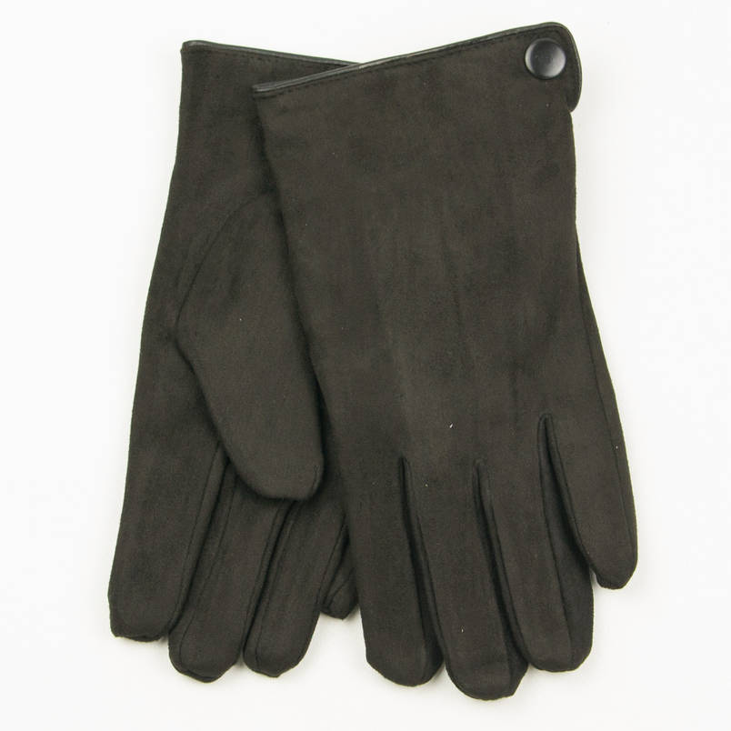 Чоловічі зимові рукавички з штучного замша № 18-1-31/3, фото 2