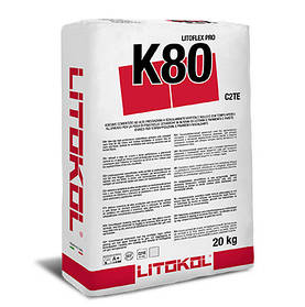 Litokol Litoflex К80, 20 кг - Літокол Літофлекс К80 - Еластичний клей для кераміки і природного каменю