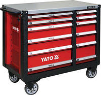 Шкаф-тележка инструментальный с 12 ящиками на колесах YATO YT-09003 (Польша)