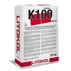 Litokol Hyperflex K100, 20 кг (Гіперфлекс Клей для плитки великого розміру)