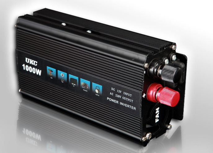Інвертор, перетворювач, інвертор напруги 12/220V — 1000W, фото 1