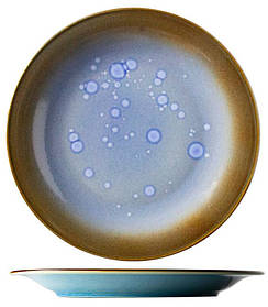 Тарелка мелкая - 28 см, Голубая в точку (G.Benedikt) Coral