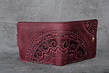 Шкіряний гаманець ручної роботи "Етно", фото 2