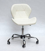 Крісло офісне на колесах INVAR OFFICE Onder Mebli,колір молочний