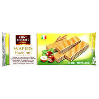 Вафли с Ореховой Начинкой Feiny Biscuits Wafers Hazelnut 250 г Италия