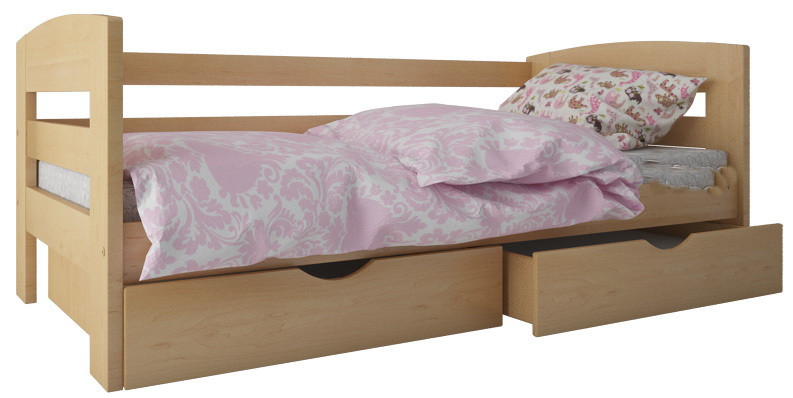 Ліжко "Ірис" без ящиків (масив бука), фото 1