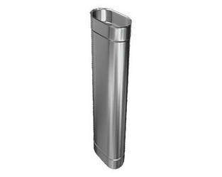 Труба овальна 100х200/1м AISI201 0,5мм