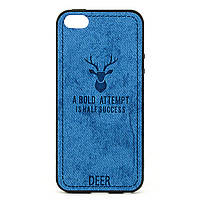 Чохол Deer для Iphone 5 / 5s / SE бампер накладка Blue