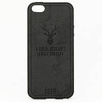 Чохол Deer для Iphone 5 / 5s / SE бампер накладка Black
