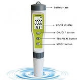 Комбінований вологозахищений EC/рН/Temp метр EZ9902A з ПІДСВІТКОЮ, АТС, фото 2