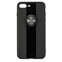 Чехол X-Line для Iphone 7 Plus / Iphone 8 Plus бампер накладка с подставкой Black