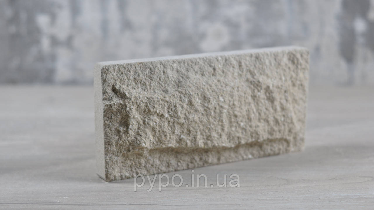 Плитка цокольна рвана скеля Слонова кістка "Slim Stone".