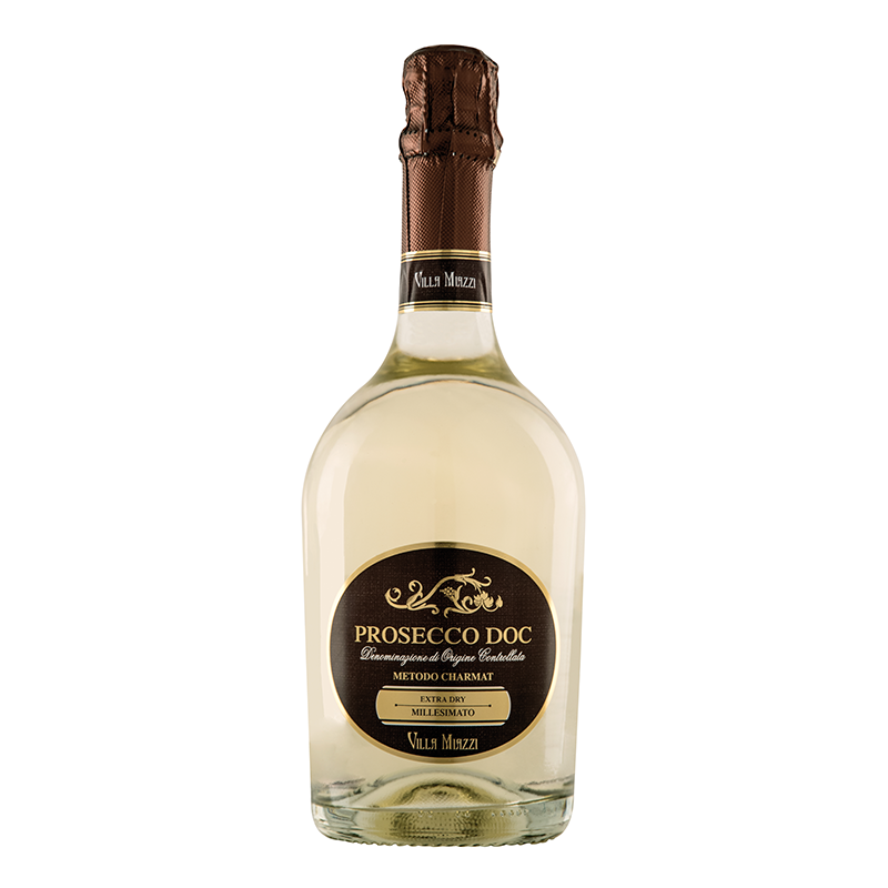 Вино біле ігристе Просекко Тревізо Вілла Мацци Prosecco D. O. C. Treviso Villa Miazzi 0,7 л Італія