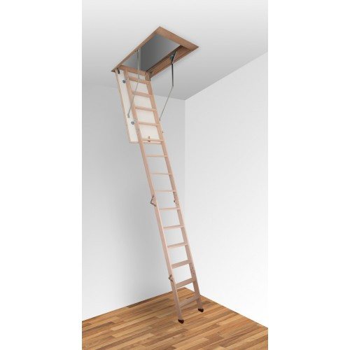 Дерев'яні сходи на горище Altavilla Pino Termo 4S 90*90 - фото 1 - id-p1213586461