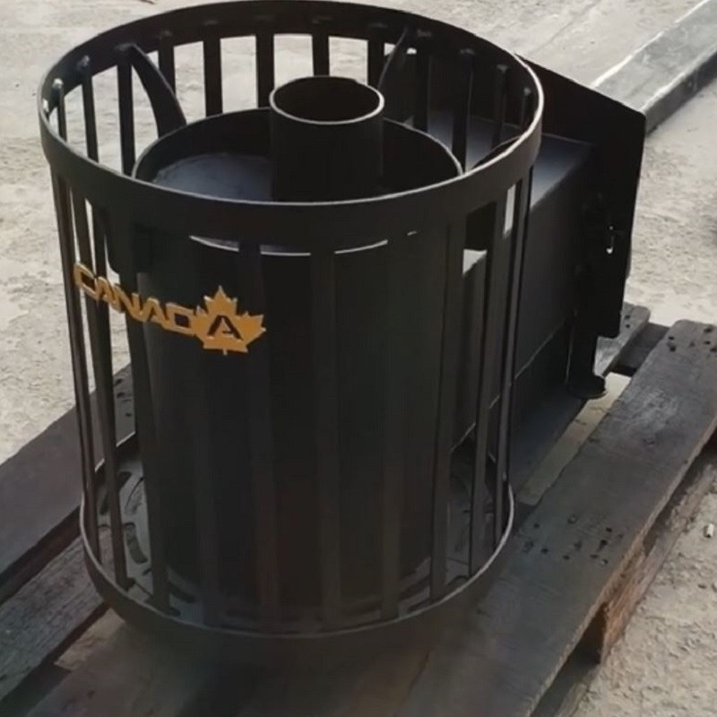 Піч для лазні Бочка 30 м3 з виносом, фото 1