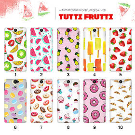 Прозорий чохол з малюнком для Sony Xperia V lt25i (80 дизайнів)