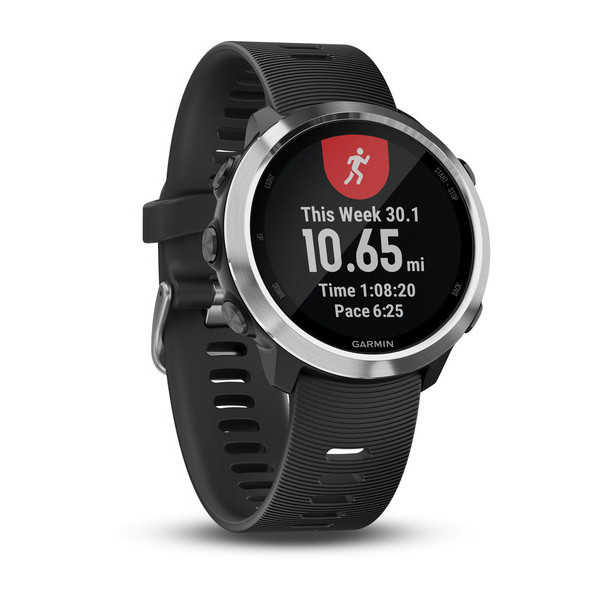 Смарт-годинник Garmin Forerunner 645 Black with Stainless Hardware з Чорним Ремінцем