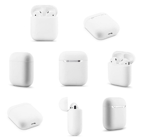 Чохол Duo для AirPods 1 / 2 Ультратонкий White, фото 2