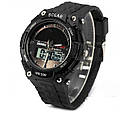 Спортивний чоловічий годинник Skmei 1049 із сонячною панеллю Чорний, фото 2