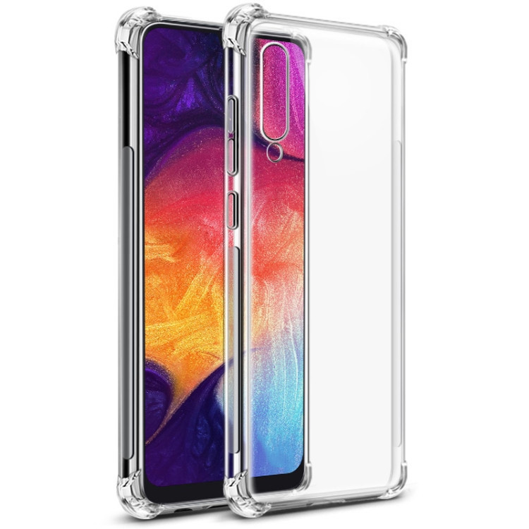 Протиударний силіконовий чохол Shock Samsung Galaxy A50 (2019) Прозорий, фото 1