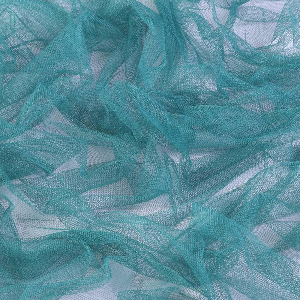 Сітка м'яка тонка бірюзова темна, ш.170