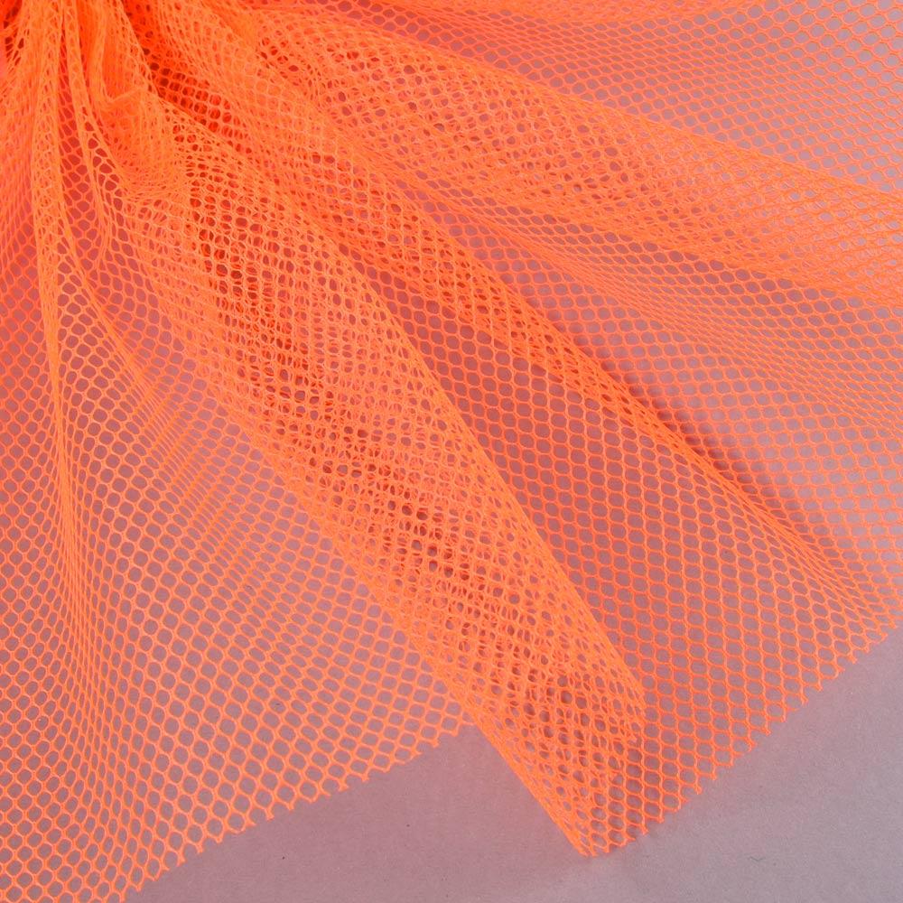 Сітка жорстка стільники помаранчева неонова, ш.155